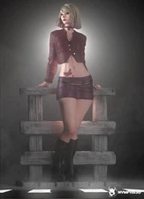 Maria, Silent Hill, 1/9 Scale, 12K Resin Model Kit Painted 3d Printed DIY Figure