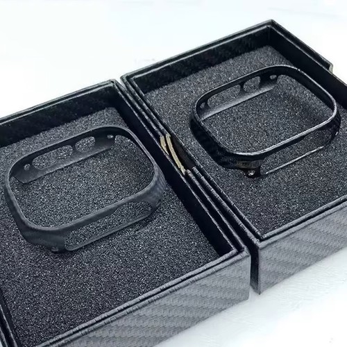 Echt Carbon Fiber Bumper Cover für Apple Watch Ultra 3/2 Series 11/10/9/8 Hülle - Bild 2 von 15