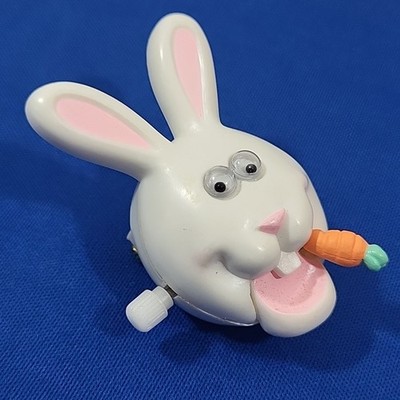 Vintage 1987 Hallmark Collectible Easter Bunny Wind Up Lapel Pin