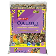 3-D Pet Products Premium Cockatiel Mix Bird Food Seeds, with Probiotics, 9 lb. B