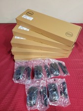 LOT OF 5 NEW DELL KB813 SMARTCARD KEYBOARDS  5 NEW DELL MS116 USB MICE