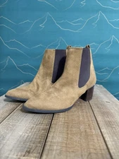 Nine West Suede Brown Pointed Toe Boots Booties Women’s 6.5M