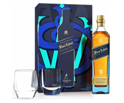 Johnnie Walker Blue Label 700ml Geschenkbox mit 2 Gläsern