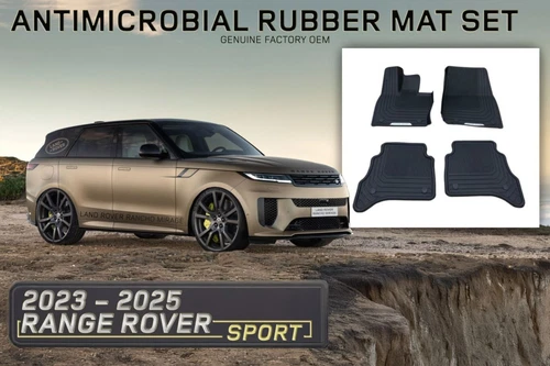 RANGE ROVER SPORT ANTIMICROBIAL RUBBER MAT SET - GENUINE OEM VPLKS0627