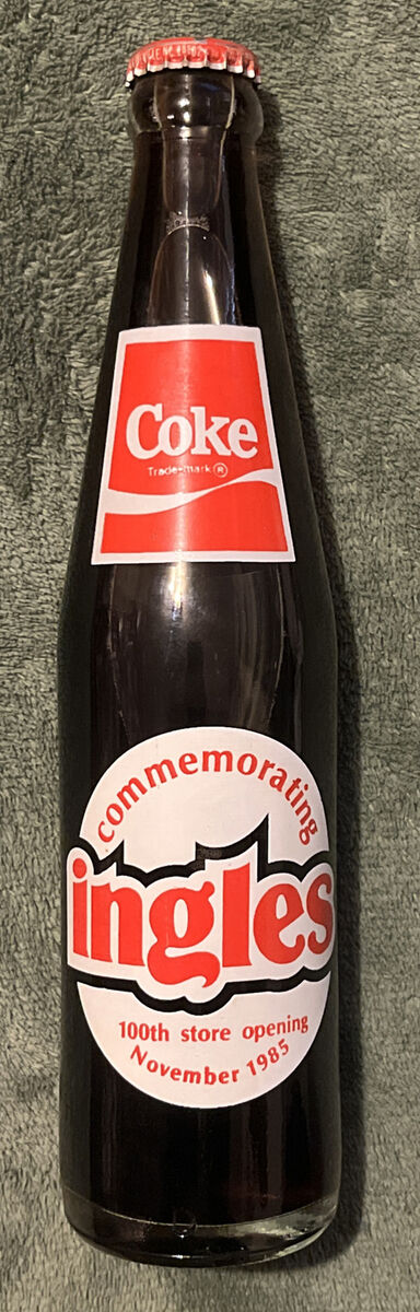 1985 Vintage Coca-Cola Ingles 100th Store Opening Sealed Commemorative  Bottle