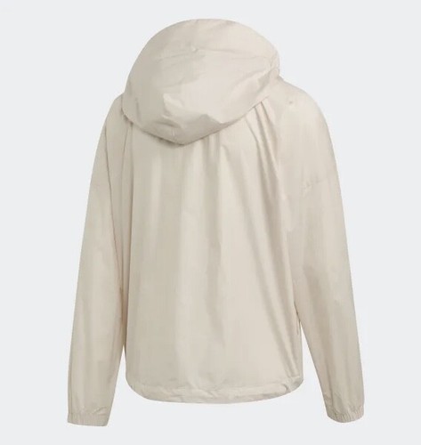 Adidas Women’s W.N.D. Parley Jacket NWT Ivory Lightweight Water Repellent - Picture 6 of 12