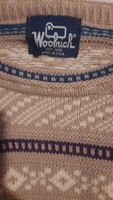 Vintage Woolrich Ski Sweater 80s 90s Fair Isle Knit Made USA Crewneck Mens L