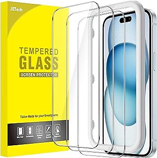 JETech Screen Protector for iPhone 15 Plus 6.7-Inch| Tempered Glass Film with Ea