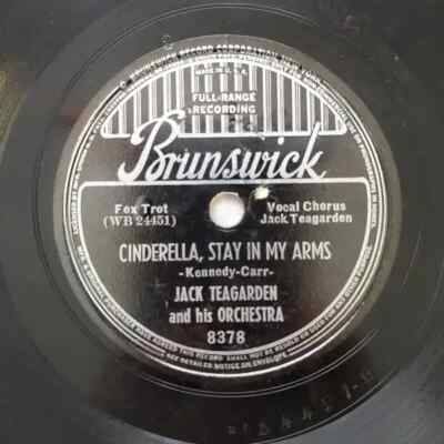 SCHELLACK Jack Teagarden And His Orchestra Cinderella, Stay In My Arms / Thats