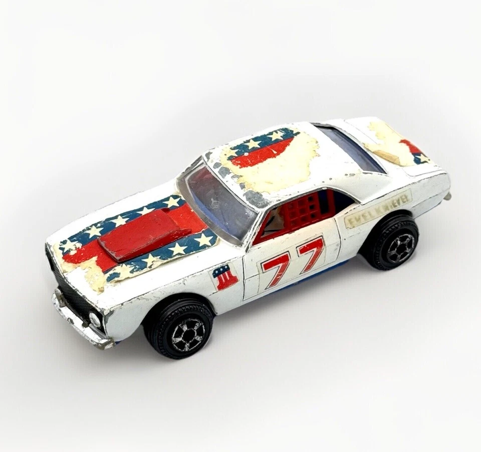 De colección Evil Knievel Difícil de Encontrar Ideal Die Cast 1976 Canyon Sky Car GM Camaro Firebird Foto 3 de 4