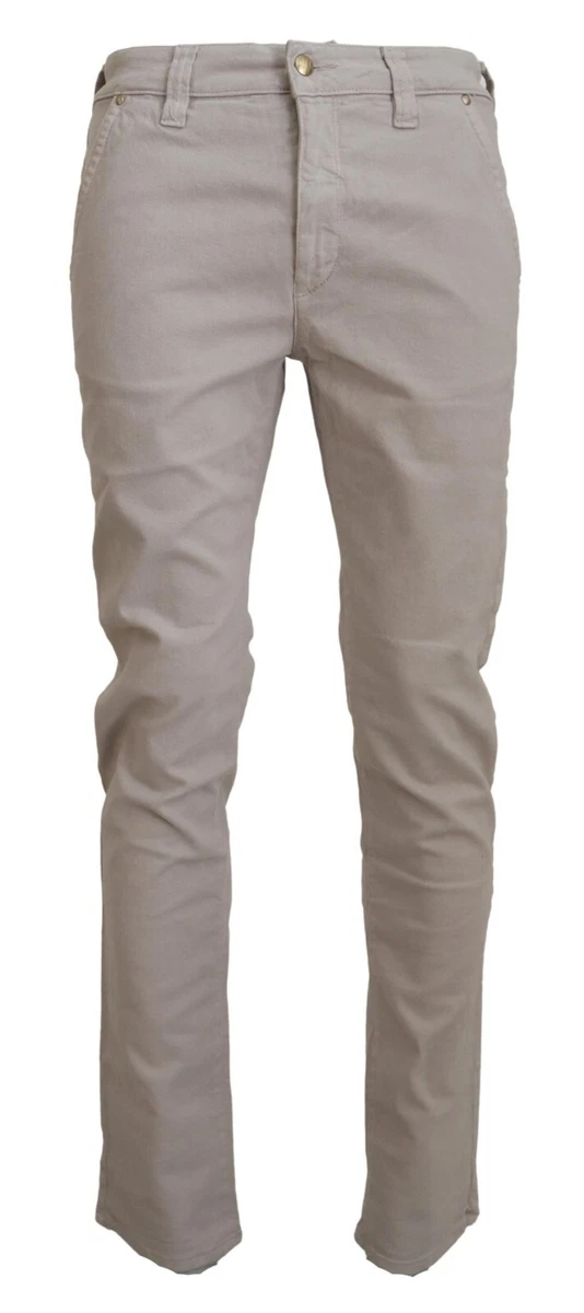 HEAVY PROJECT Jeans Beige Cotton Stretch Denim Casual Trouser IT48 W34 M 280usd
