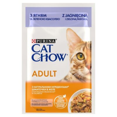 PURINA CAT CHOW ADULT 85g NASSFUTTER FÜR KATZEN MIT LAMM IN GELEE