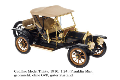 Franklin Mint Cadillac Model Thirty, 1910, Modell 1:24 *guter Zustand*