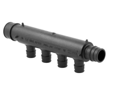 UPONOR EP Flow-through Multi-port Tee, 4 (1/2'') outlets, 1'' x 1'' ProPEX Q2241051