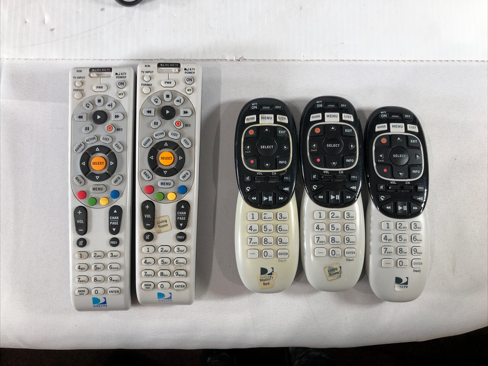 Bundle Lot Direct TV Receiver HR44500 C51500 C41700 5 Remotes AC