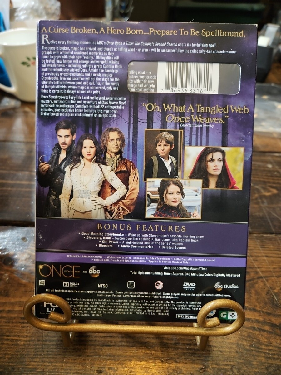 Once Upon a Time: The Complete Second Season (DVD, 2013, 5