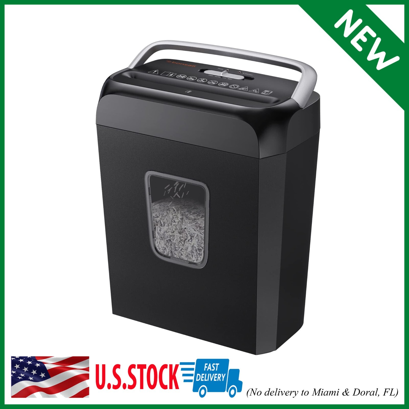 Cross Cut Paper Shredder Destroy Credit Card Heavy Duty Busi