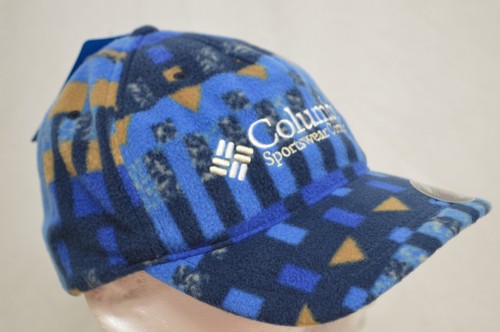NEW Columbia Retro Fleece Ball Cap Flexfit Unisex Size L/XL Curved Bill Blue - Picture 7 of 8