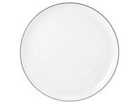 Seltmann Lido Speiseteller Teller Essteller Porzellan Weiß Schwarz Ø 26 Cm
