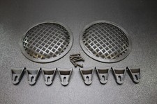 2 15 INCH STEEL SPEAKER SUBWOOFER GRILL MESH COVER W/ CLIPS SCREWS GLKT-15