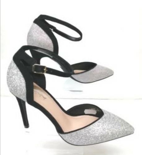 Scarpe decollete donna con cinturino nero e argento | eBay