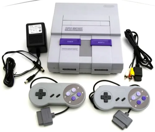 Sistema de entretenimiento Super Nintendo original SNES consola paquete de consola de videojuegos