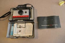 Vintage Polaroid Automatic 104 Land Camera w/ Neck Strap