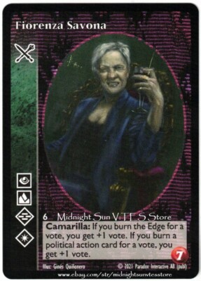Fiorenza Savona Ventrue Promo V:TES VTES Vampire CCG