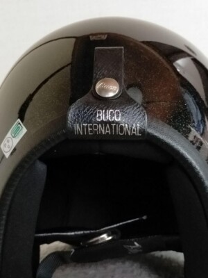 BUCO international ヘルメット 60's Wストラップ BUCO INTERNATIONAL 初期型 RED METALFLAKE 57cm