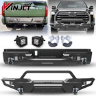 For Toyota Tundra 2022-2026 Steel Front/Rear Bumper w/LED Lights+D-Rings Shackle
