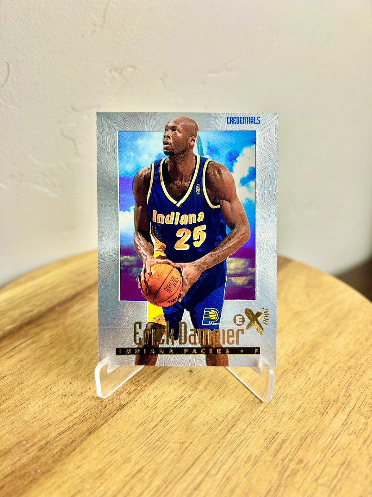 1996-97 Skybox E-X2000 Erick Dampier #26 Credentials RC #407/499 Indiana Pacers