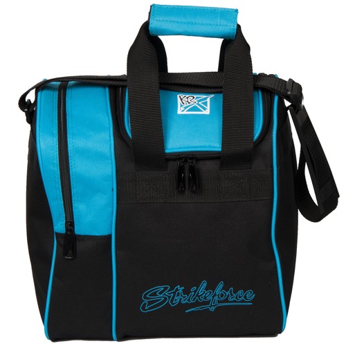 KR Strikeforce Rook Black/Aqua 1 Ball Bowlingtasche - Bild 1 von 2