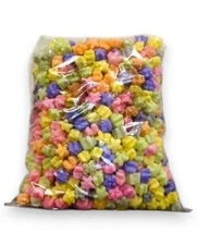 FunPak Packing Peanuts Rainbow Stars Shape MiniPak, .6 cu ft Biodegradable