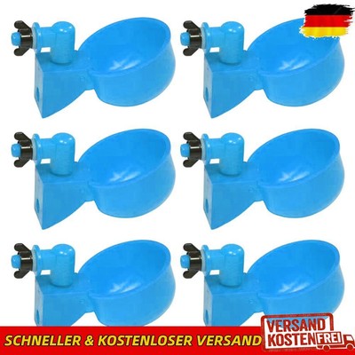 6pcs Poultry Automatic Drinking Bowl Hanging Chicken Duck Water Dispensers