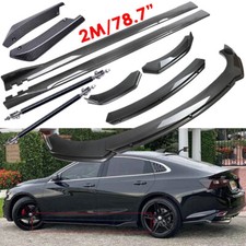 Front Bumper Lip Rear Splitter Spoilerside Skirt Carbon For Chevrolet Malibu