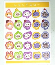 1 cute sheet kawaii korean japan cat dog stickers journal stationery diary diy