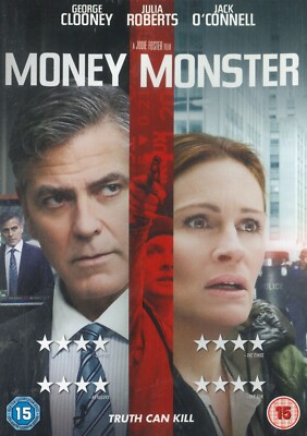 Money Monster (2016) DVD, George Clooney, Julia Roberts, Jack O'Connell