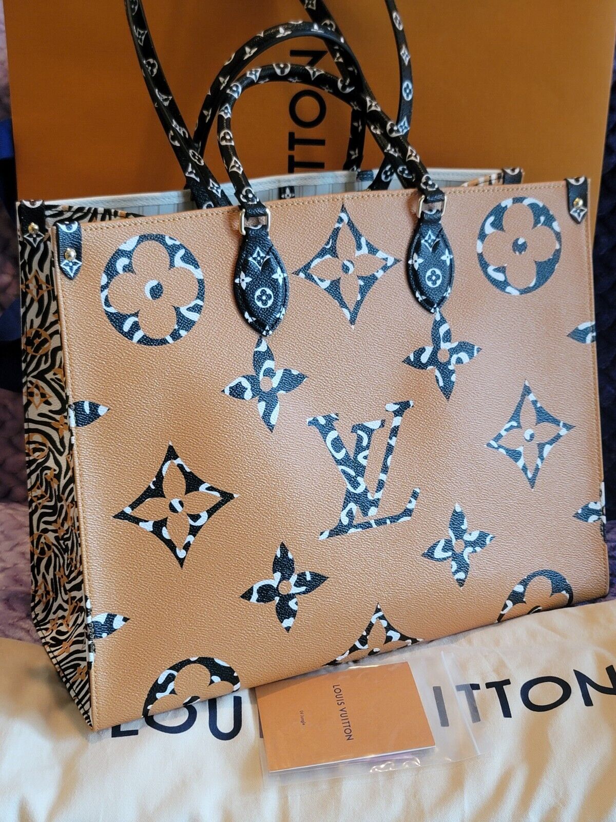 Louis Vuitton Black And Orange Jungle Giant Monogram OnTheGo Tote GM, 2019  Available For Immediate Sale At Sotheby's