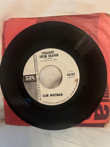 Promo 45 Slim Whitman - The Twelfth Of Never / Straight From Heaven - Picture 2 of 2