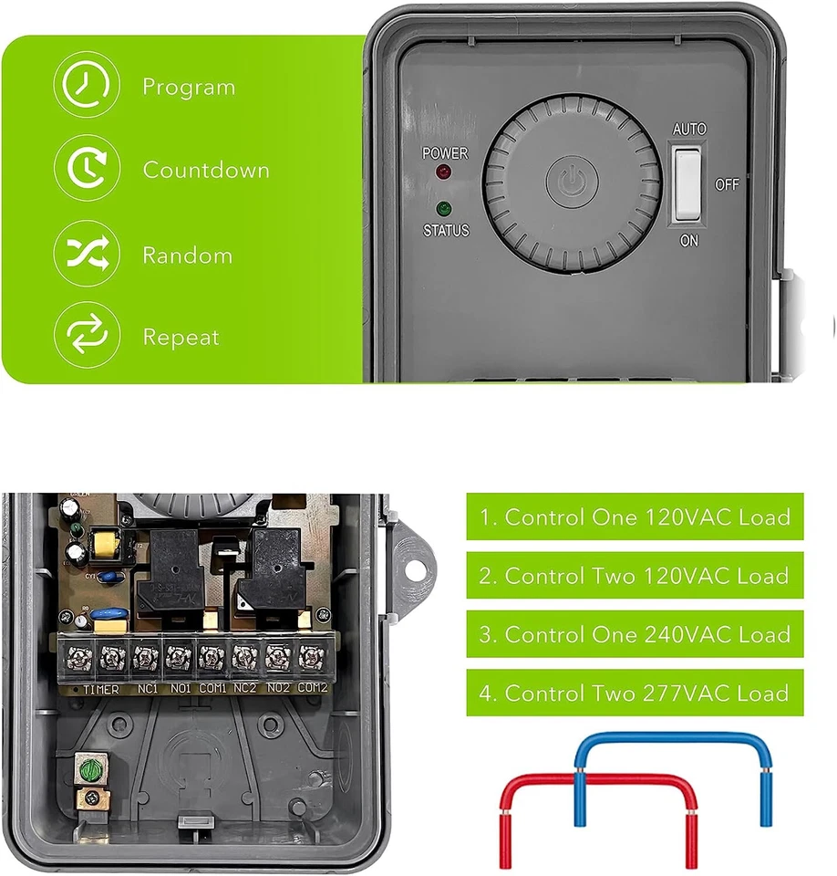 BN-LINK Smart Pool Pump Timer Outdoor Heavy Duty 24Hr WiFi Programmable For Pool - Image 2 of 4