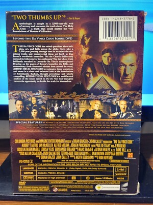 The Da Vinci Code (DVD Set, 2006, Special Edition) Tom Hanks NEW