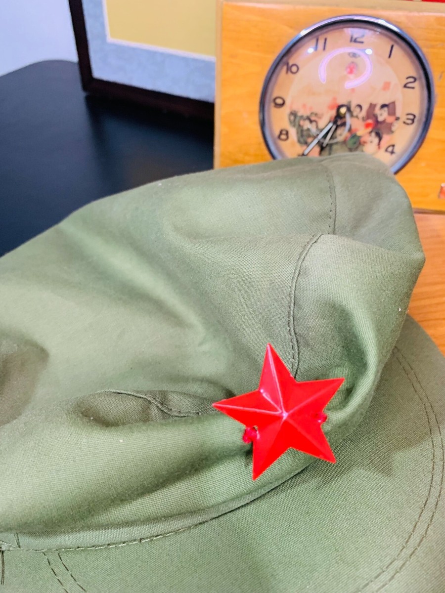 帽子 china VTG Chinese Communist Military Hat Cap Mao Red Army China | eBay