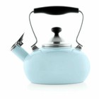 Chantal Aqua 1.8 Quart Enamel On Steel Whistling Tilt Teakettle 