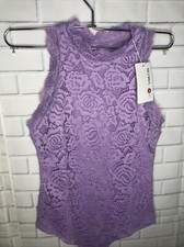 REORIA Pink Leotard Body Suit Purple With Encaje New Size Small