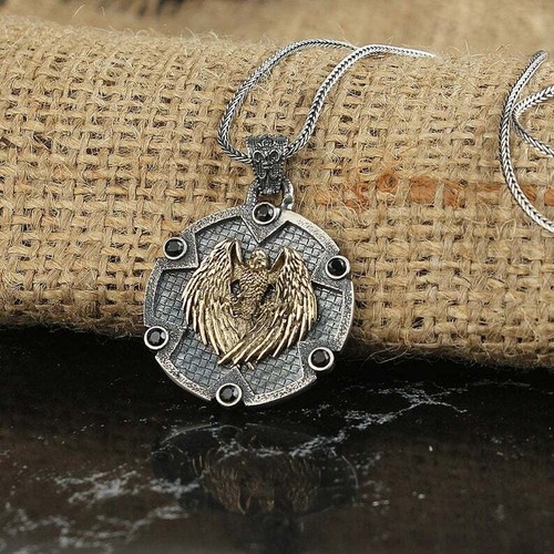 Silver Eagle Pendant, Sterling Silver 