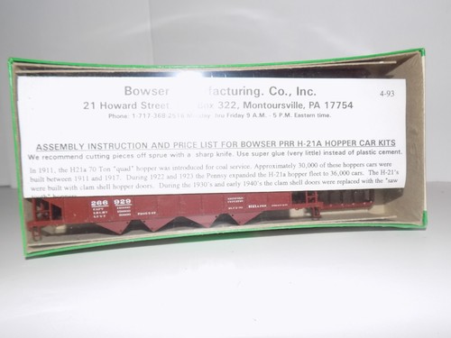 HO Trains Bowser Kit 40' N & W 266929 H-21a 4 bahías vagón tolva #54066 | Condition: Used