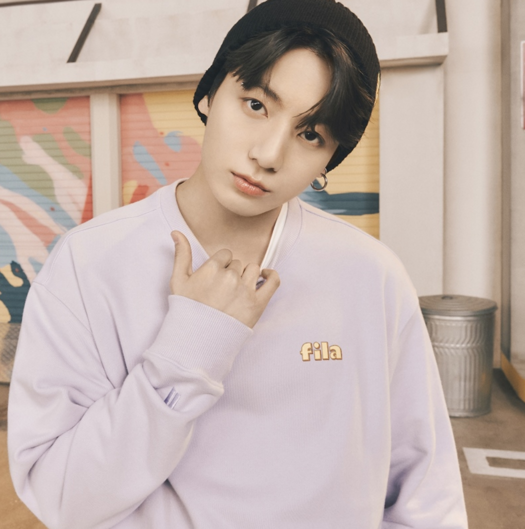 RM着用★FILA x BTS★数量限定 Dynamite sweatshirt FILA X BTS] BTS Official Dynamite Collection J-HOPE Hoodie