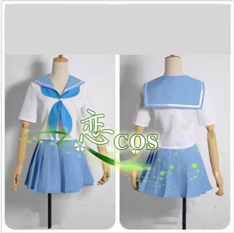 ¡NUEVO! Niña Bonito Azul y Blanco Marinero Uniforme Escolar Disfraz Vestido!