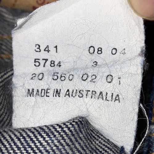 Levi’s Women’s Teens 560 Bootcut Red Tab Blue Denim Jeans Size 27 Australia Made - Picture 9 of 12