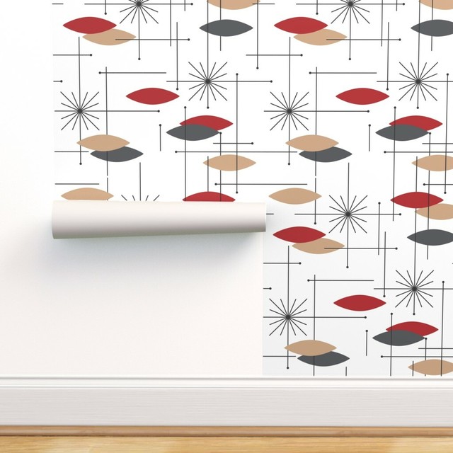 Peel-and-Stick Removable Wallpaper Mid Century Mod Modern ...